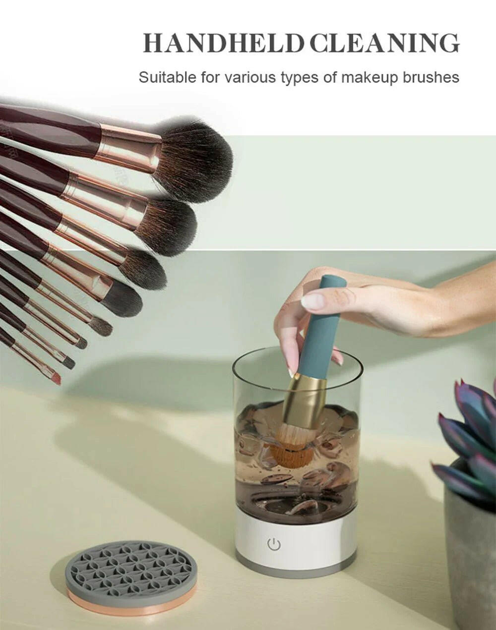 Automatic Brush Cleaner Electric Makeup Brush Cleaning Machine Fast Clean Dryer - GadgetGrid