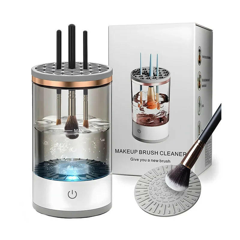 Automatic Brush Cleaner Electric Makeup Brush Cleaning Machine Fast Clean Dryer - GadgetGrid