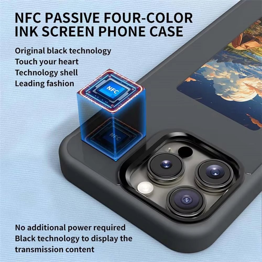 NFC Display Screen APP Smart Phone Case for Iphone - GadgetGrid