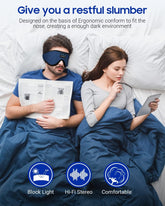 Sleeping Headphones Eye Mask, Sleep Mask with Bluetooth Headphones 3D Eye Mask Wireless - GadgetGrid