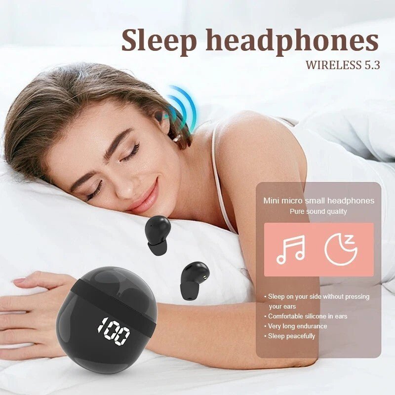 TWS Mini Earbuds Invisible Sleep Headphone - GadgetGrid