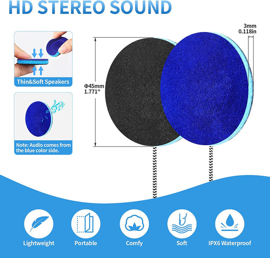 Sleep Ultra Thin Pillow Speakers with Stereo for Sleep Headphones. Headband Headphone Replacement - GadgetGrid