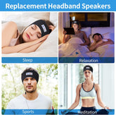 Sleep Ultra Thin Pillow Speakers with Stereo for Sleep Headphones. Headband Headphone Replacement - GadgetGrid