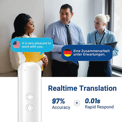 Language Translator Device Portable Foreign Language Real - Time 2 - Way Translations - GadgetGrid
