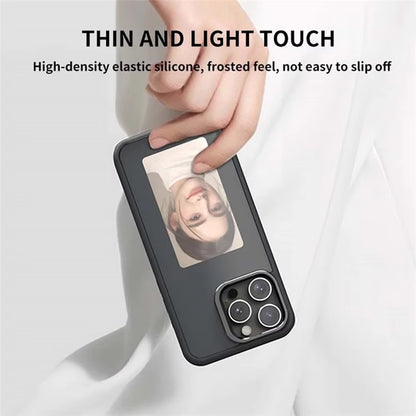 NFC Display Screen APP Smart Phone Case for Iphone 16 15 14 13 Pro Max DIY Phone Covers with Protector Back Fundas Battery Free
