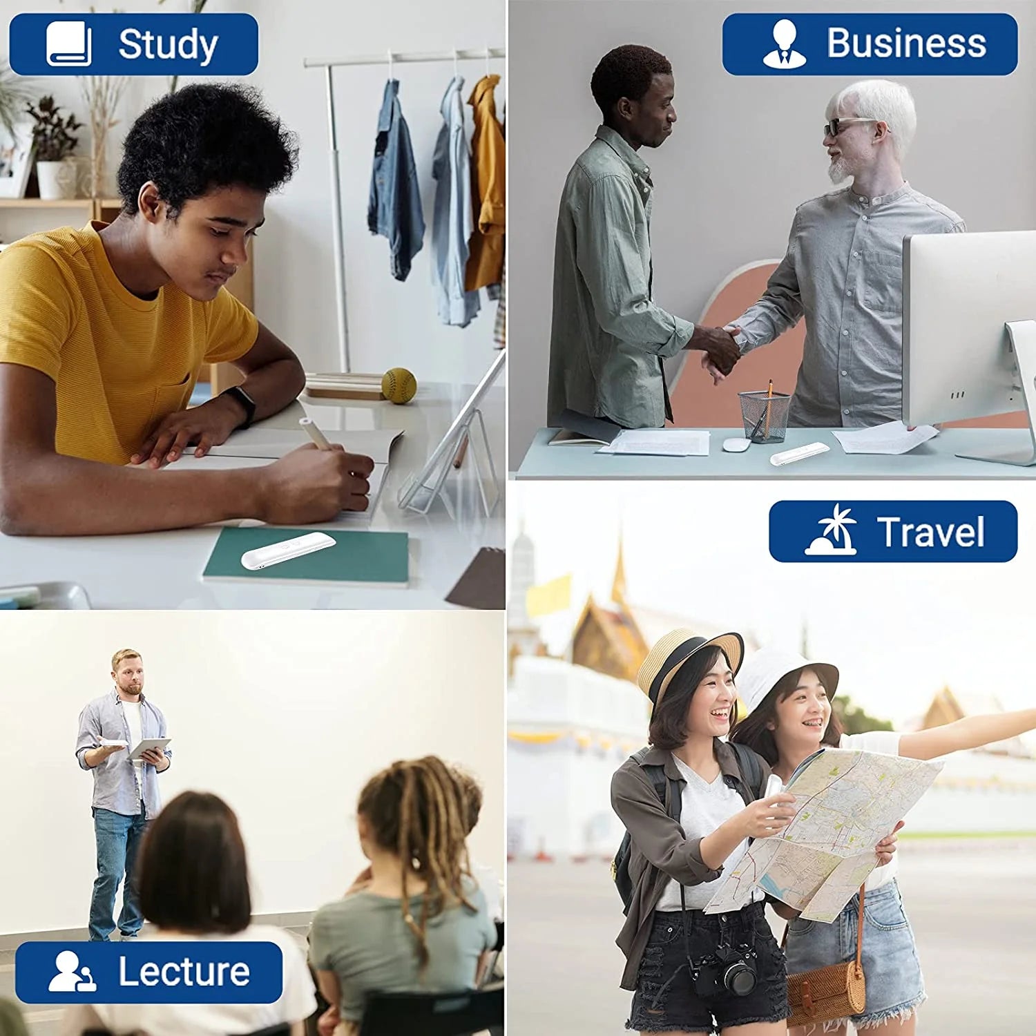 Language Translator Device Portable Foreign Language Real - Time 2 - Way Translations - GadgetGrid
