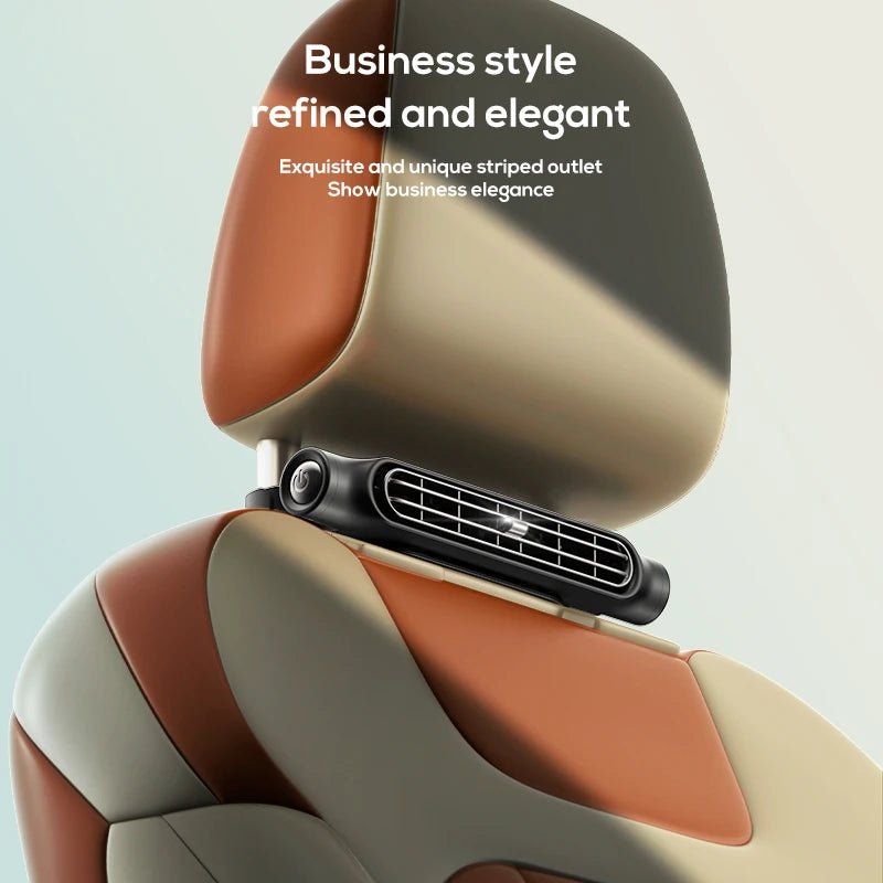 Car Headrest Cooling Air Fan 3 Speeds Adjustable Car Interior Rear Headrest Fan Cooler Air Cooling Fan Summer Car Accessories - GadgetGrid