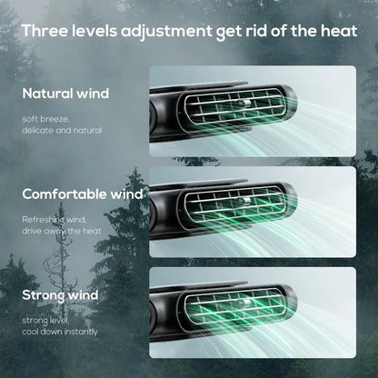 Car Headrest Cooling Air Fan 3 Speeds Adjustable Car Interior Rear Headrest Fan Cooler Air Cooling Fan Summer Car Accessories - GadgetGrid