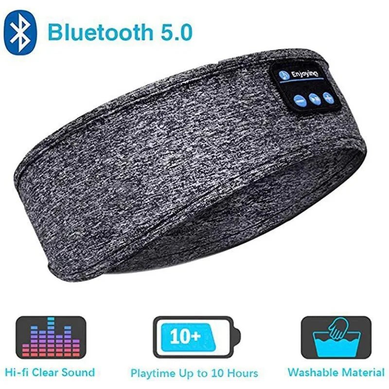 Bluetooth Sleep Headband – Wireless Headphones, Built - In Speakers, Comfortable Fabric, 10 - Hour Battery Life - GadgetGrid