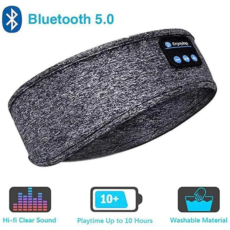 Bluetooth Sleep Headband – Wireless Headphones, Built - In Speakers, Comfortable Fabric, 10 - Hour Battery Life - GadgetGrid