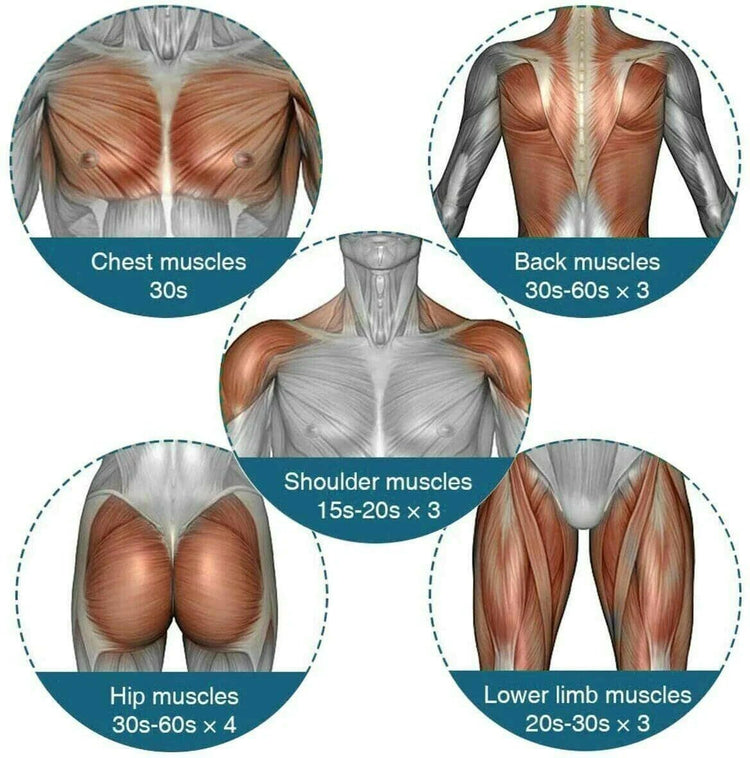 Massage Gun Percussion Massager Deep Tissue Muscle Vibrating Relaxing + 4 Heads - GadgetGrid