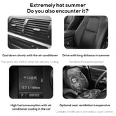Car Headrest Cooling Air Fan 3 Speeds Adjustable Car Interior Rear Headrest Fan Cooler Air Cooling Fan Summer Car Accessories - GadgetGrid