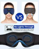 Sleeping Headphones Eye Mask, Sleep Mask with Bluetooth Headphones 3D Eye Mask Wireless - GadgetGrid