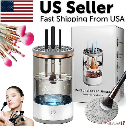 Automatic Brush Cleaner Electric Makeup Brush Cleaning Machine Fast Clean Dryer - GadgetGrid