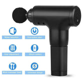 Massage Gun Percussion Massager Deep Tissue Muscle Vibrating Relaxing + 4 Heads - GadgetGrid