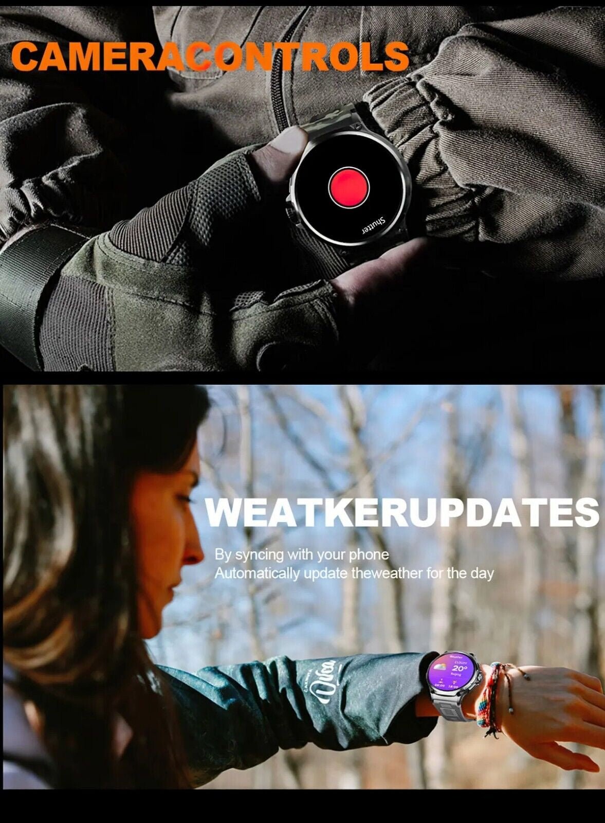 1.85" Ultra HD Smartwatch GPS Bluetooth Call Health Monitoring Watch Gym Gift - GadgetGrid