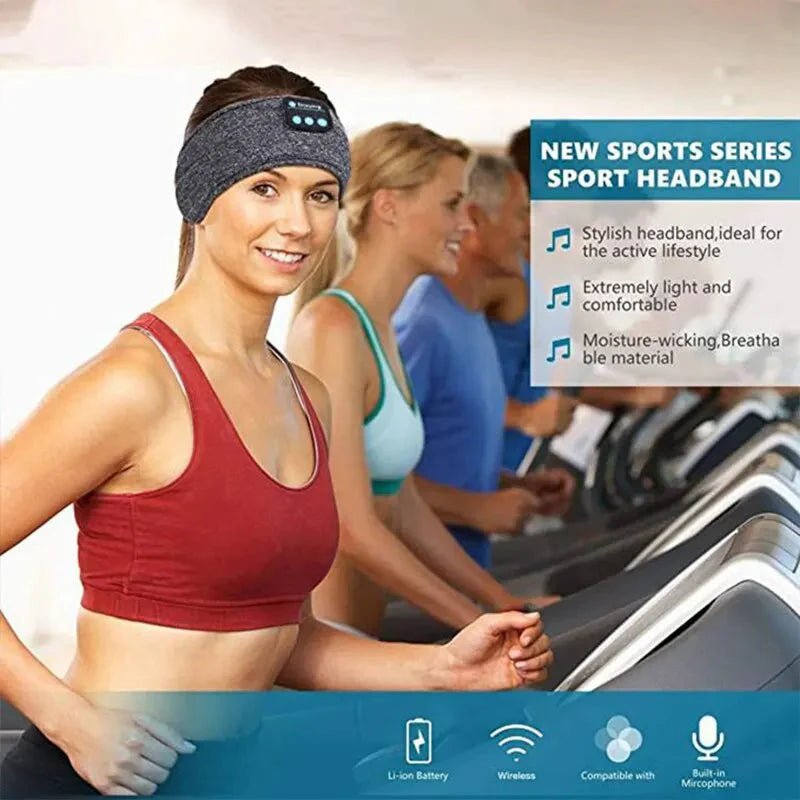 Bluetooth Sleep Headband – Wireless Headphones, Built - In Speakers, Comfortable Fabric, 10 - Hour Battery Life - GadgetGrid